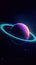 planet in space with stars and nebulae illustration background new quality universal colorful image.