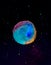 Planet Stars Watercolour digital art