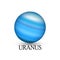 Planet Uranus with background