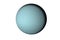 Planet Uranus of solar system isolated.