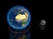 Planetary, Earth and Moon Proportions, ratio, diameter, magnitudes and dimensions, orbits