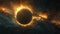 Planetary Eclipse in the Vast Universe: A Stunning View of Space