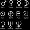 Planetary Sign Icon Set