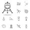 planetary station icon. Cartooning space icons universal set for web and mobile