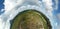 Planetoid view of Glass House Mountains National Park