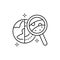 Planetology line icon. Isolated vector element.