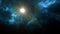 Planets and galaxy, cosmos, physical cosmology, science fiction wallpaper. Beauty of deep space.