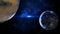 Planets and galaxy, science fiction wallpaper. Astronomy is the scientific study of the universe stars, planets, galaxies, and eve