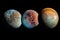 planets and their moons in stunning celestial portrait