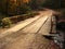 Plank Bridge on Dirt Road