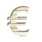 Plank wall font. Euro money business symbol cut out of paper on a old plank wall with faded paint. Set of decorative fonts on wood