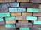 Planks Colored shabby wooden painted background