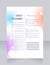 Daily planner worksheet design template