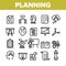 Planning Collection Elements Vector Icons Set