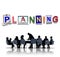 Planning Colorful Word Plan Strategy Business Concept