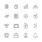 Planning Organization - Flat Vector line Icons