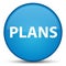 Plans special cyan blue round button