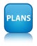 Plans special cyan blue square button