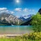 Plansee summer sunshiny landscape Austria.