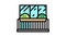 plant on balcony color icon animation