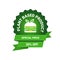 Plant based burger vegan fast food natural product sticker organic healthy vegan market logo fresh food emblem badge
