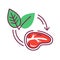 Plant-Based Meat color line icon. Meat made from plants. Designed and created to look like, taste like, and cook like conventional