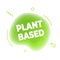 Plant based vegan diet icon sign