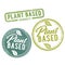 Plant Based Vegan Product Packaging Stamps