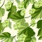 Plant hop. Seamless background. In minimalist style. Flat isometric vector