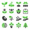 Plant icon set