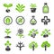 plant icon set