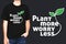 Plant more worry less - T-shirt design vector