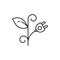 Plant, plug icon. Simple line, outline vector ecology icons for ui and ux, website or mobile application