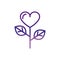 Plant shape heart love charity help donation