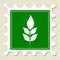 Plant Sign Green Stamp