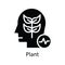 Plant vector solid Icon Design illustration. Human Mentality Symbol on White background EPS 10 File
