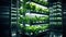 Plant vertical farms producing plant vegetables and salad