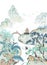 Plantain stone Ink Chinese style illustration