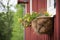 Planters on a barn in Galena, Illinois