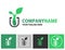 Plantlet logo and apps icon design elements