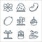 plants line icons. linear set. quality vector line set such as plant, aloe, palm tree, plant, cactus, seed, bean, bush