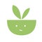 Plants pots green Vector icon and logo illustration art background