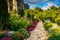 Plants and walkway in the Bishop\'s Garden and the Washington Nat