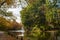 Planty on the Bydgoszcz Canal. View of the Bydgoszcz Canal in autumn