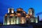 Plaosnik church in Ohrid at nighttime