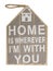 Plaque home faded small grey