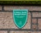 Plaque at Inverness Cathedral in Scotland