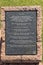 Plaque of the Vow of Blood River at Voortrekker Monument