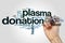Plasma donation word cloud