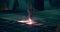 Plasma laser cutting metal sheet with sparks Welding